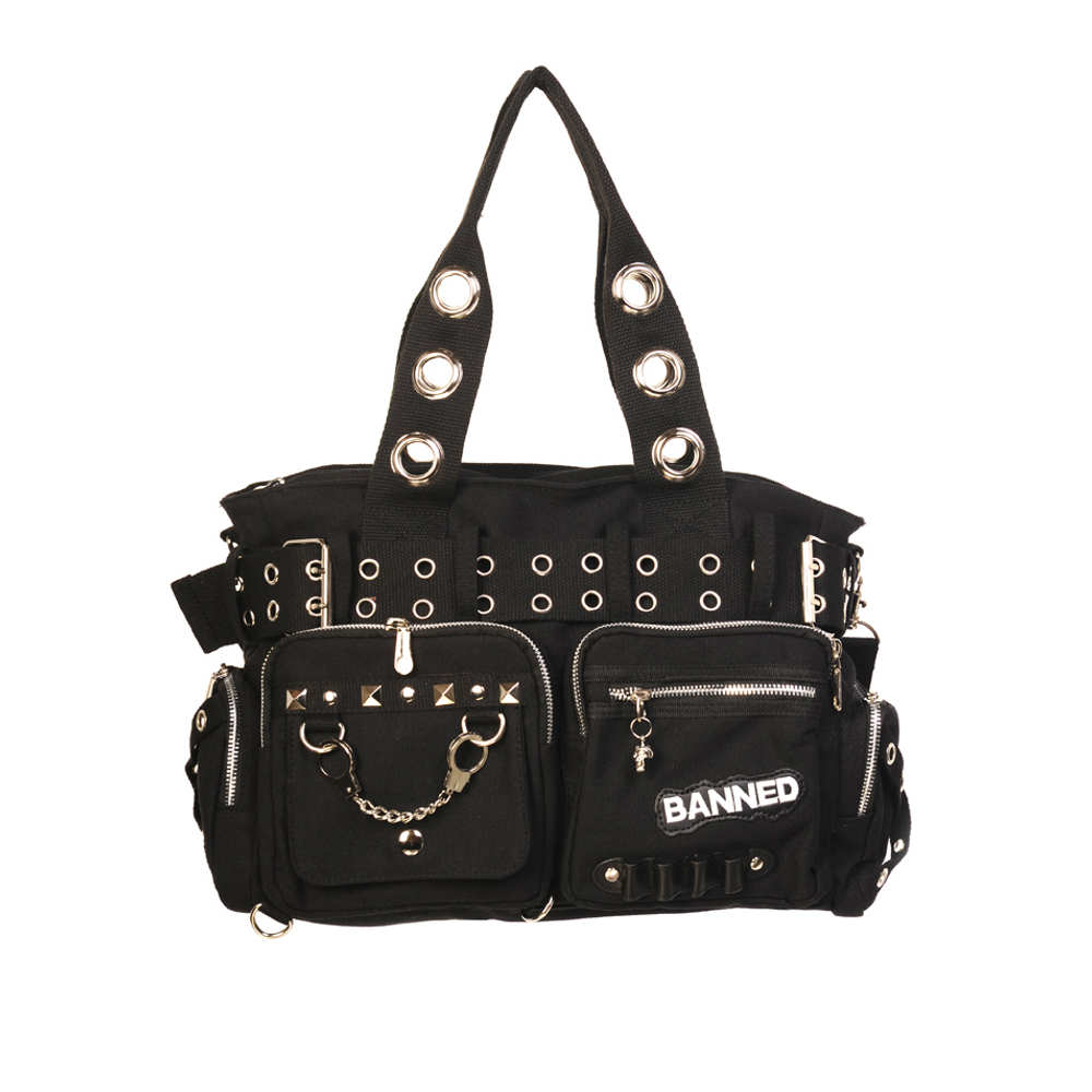 Banned - Handcuff Handbag - Black
